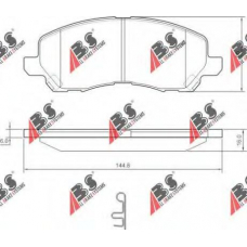 37202 OE ABS Комплект тормозных колодок, дисковый тормоз