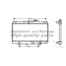 H551-15 ASHUKI Радиатор, охлаждение двигателя