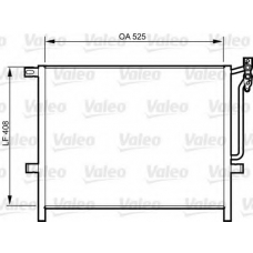 814287 VALEO Конденсатор, кондиционер