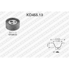 KD455.13 SNR Комплект ремня грм