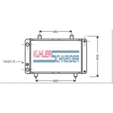 0700031 KUHLER SCHNEIDER Радиатор, охлаждение двигател