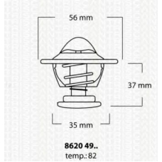 8620 4982 TRISCAN Термостат, охлаждающая жидкость