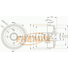 BD-4727 FREMAX Тормозной барабан