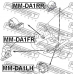 MM-DA1RR FEBEST Подвеска, двигатель