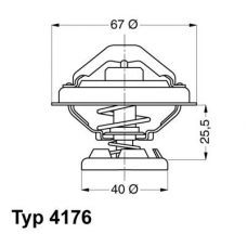 4176.85D WAHLER Термостат, охлаждающая жидкость