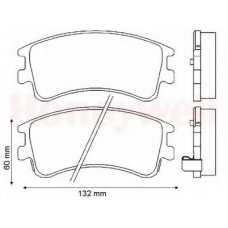 572482B BENDIX Комплект тормозных колодок, дисковый тормоз