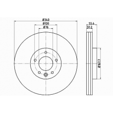 55303PRO PAGID Тормозной диск