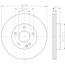 MDC1752 MINTEX Тормозной диск