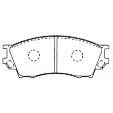 PN-5334 JNBK Колодки тормозные