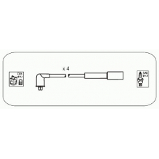JP352 JANMOR Комплект проводов зажигания