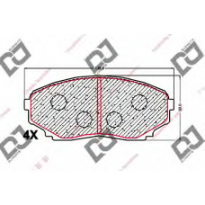 BP1676 DJ PARTS Комплект тормозных колодок, дисковый тормоз