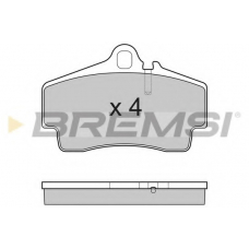 BP3176 BREMSI Комплект тормозных колодок, дисковый тормоз