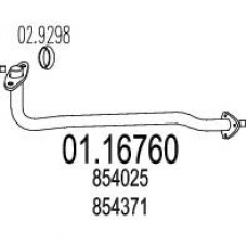 01.16760 MTS Труба выхлопного газа