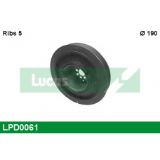 LPD0061 TRW Ременный шкив, коленчатый вал