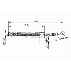 1 987 476 188 BOSCH Тормозной шланг