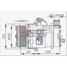 8408981 KUHLER SCHNEIDER Компрессор, кондиционер