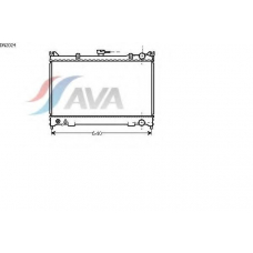 DN2024 AVA Радиатор, охлаждение двигателя