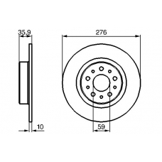 0 986 479 120 BOSCH Тормозной диск