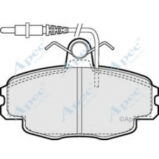 PAD710 APEC Комплект тормозных колодок, дисковый тормоз