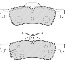 FDB4041 FERODO Комплект тормозных колодок, дисковый тормоз