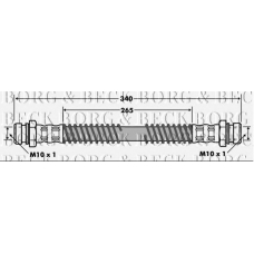 BBH7454 BORG & BECK Тормозной шланг