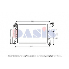 210228N AKS DASIS Радиатор, охлаждение двигателя