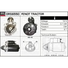 DRS6550 DELCO REMY Стартер