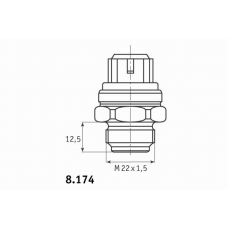 8.174.22 BEHR Термовыключатель, вентилятор радиатора