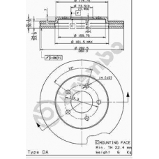 09.7367.14 BREMBO Тормозной диск