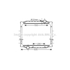 MNA2057 AVA Радиатор, охлаждение двигателя