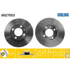 6027553 GIRLING Тормозной диск