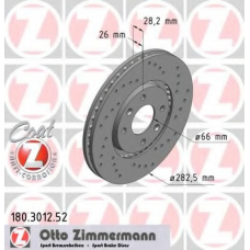 180.3012.52 ZIMMERMANN Тормозной диск