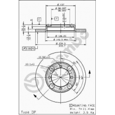 08.7072.10 BREMBO Тормозной диск