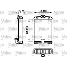 812190 VALEO Теплообменник, отопление салона