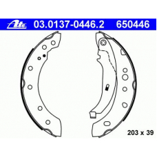 03.0137-0446.2 ATE Комплект тормозных колодок