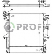 PR 4015A2 PROFIT Радиатор, охлаждение двигателя
