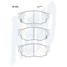 BP-4550 KAVO PARTS Комплект тормозных колодок, дисковый тормоз