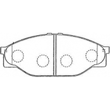 A1N049 AISIN Комплект тормозных колодок, дисковый тормоз