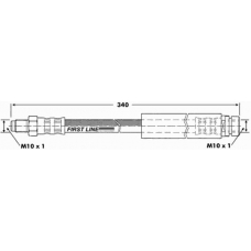 FBH6716 FIRST LINE Тормозной шланг