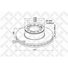 85-00714-SX STELLOX Тормозной диск