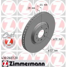 430.2607.20 ZIMMERMANN Тормозной диск