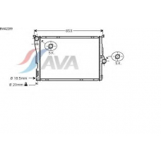 BWA2289 AVA Радиатор, охлаждение двигателя