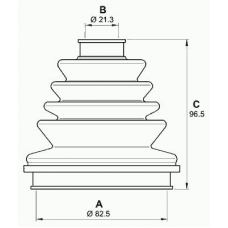 SJK7164.00 OPEN PARTS Комплект пылника, приводной вал