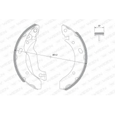 152-2013 WEEN Комплект тормозных колодок