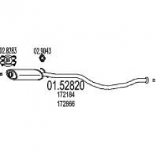 01.52820 MTS Средний глушитель выхлопных газов