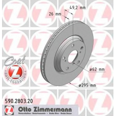 590.2803.20 ZIMMERMANN Тормозной диск