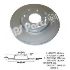 IBT-1K16 IPS Parts Тормозной диск