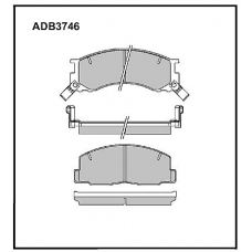 ADB3746 Allied Nippon Тормозные колодки