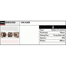 DC83352 DELCO REMY Тормозной суппорт