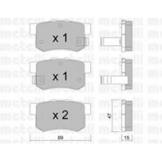 22-0173-0 METELLI Комплект тормозных колодок, дисковый тормоз